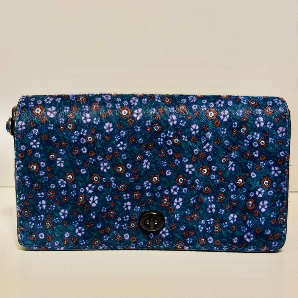 Coach 1941 Dinky in Purple Floral Calf